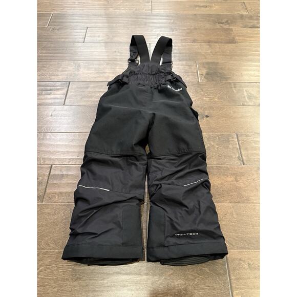 Columbia Kids Black Ski Bib Suspender Overall SnowPants Omni Tech XXS 4-5 XY0098 - Picture 3 of 11